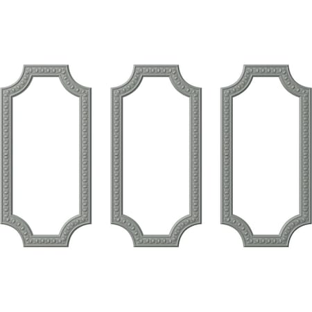 Ekena Millwork 24-in. W x 48-in. H Caputo Egg & Dart Panel Moulding Kit Triple Panel PMLKCA24X48C
